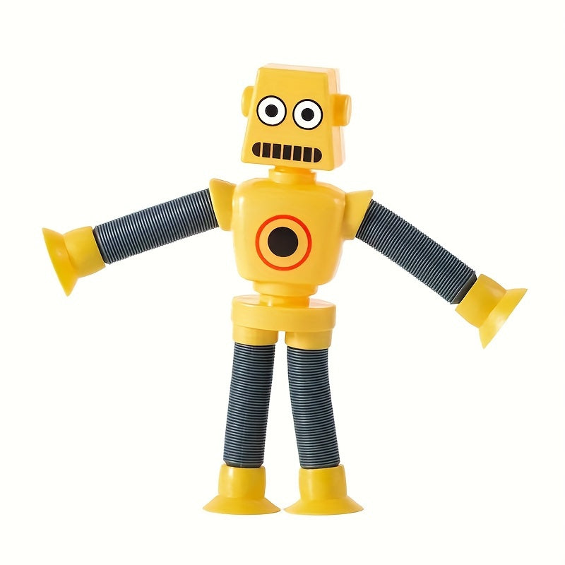 Robot sensorleksak – Böjlig popleksak med sugproppar för fidget och lek