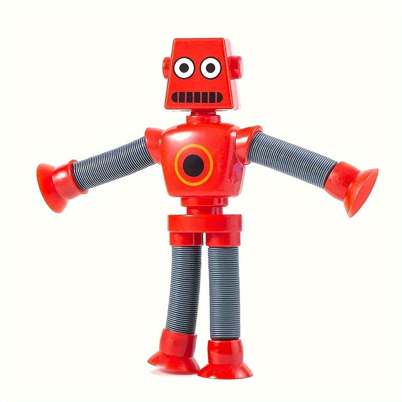 Robot sensorleksak – Böjlig popleksak med sugproppar för fidget och lek