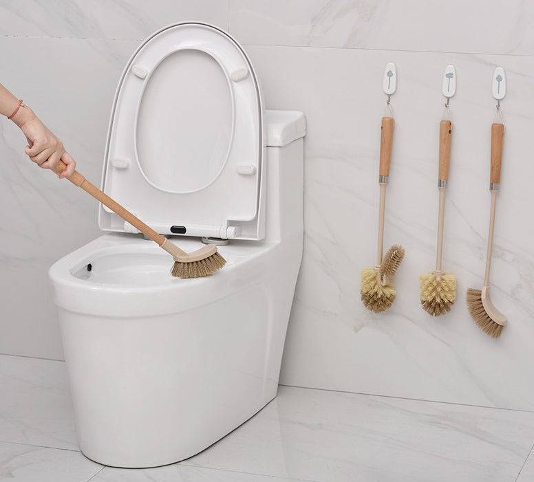 Trætoiletbørste med håndtag