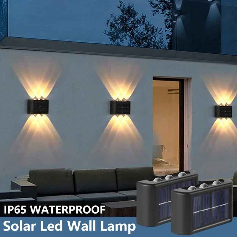 Solcells Vägglampa Utomhus