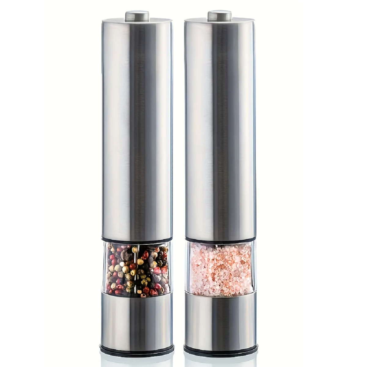 Elektrisk salt- och pepparkvarn – Batteridriven med justerbar malning