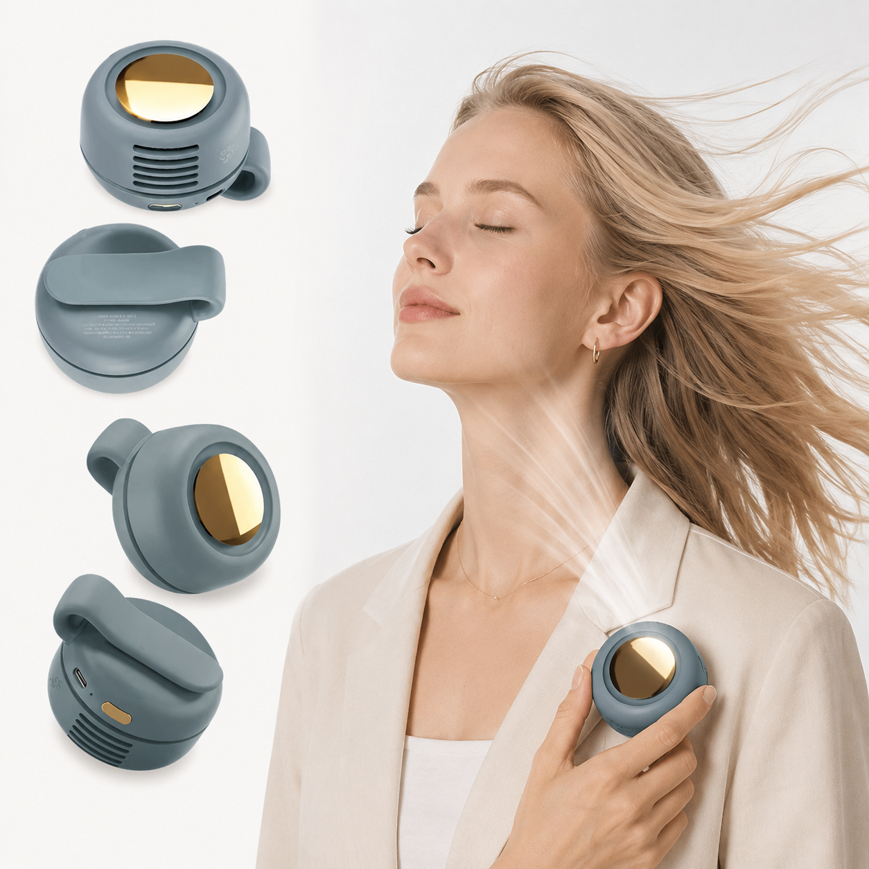 AirBreeze- Kompakt och portabel mini-fläkt