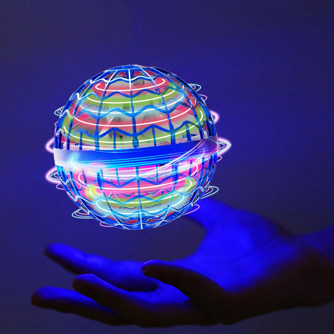 Flygande LED-boll – Bumerangboll med ljus som kommer tillbaka