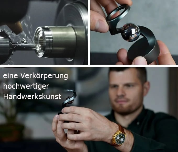 Svävande snurra – Optisk illusion och stresslindring för skrivbordet