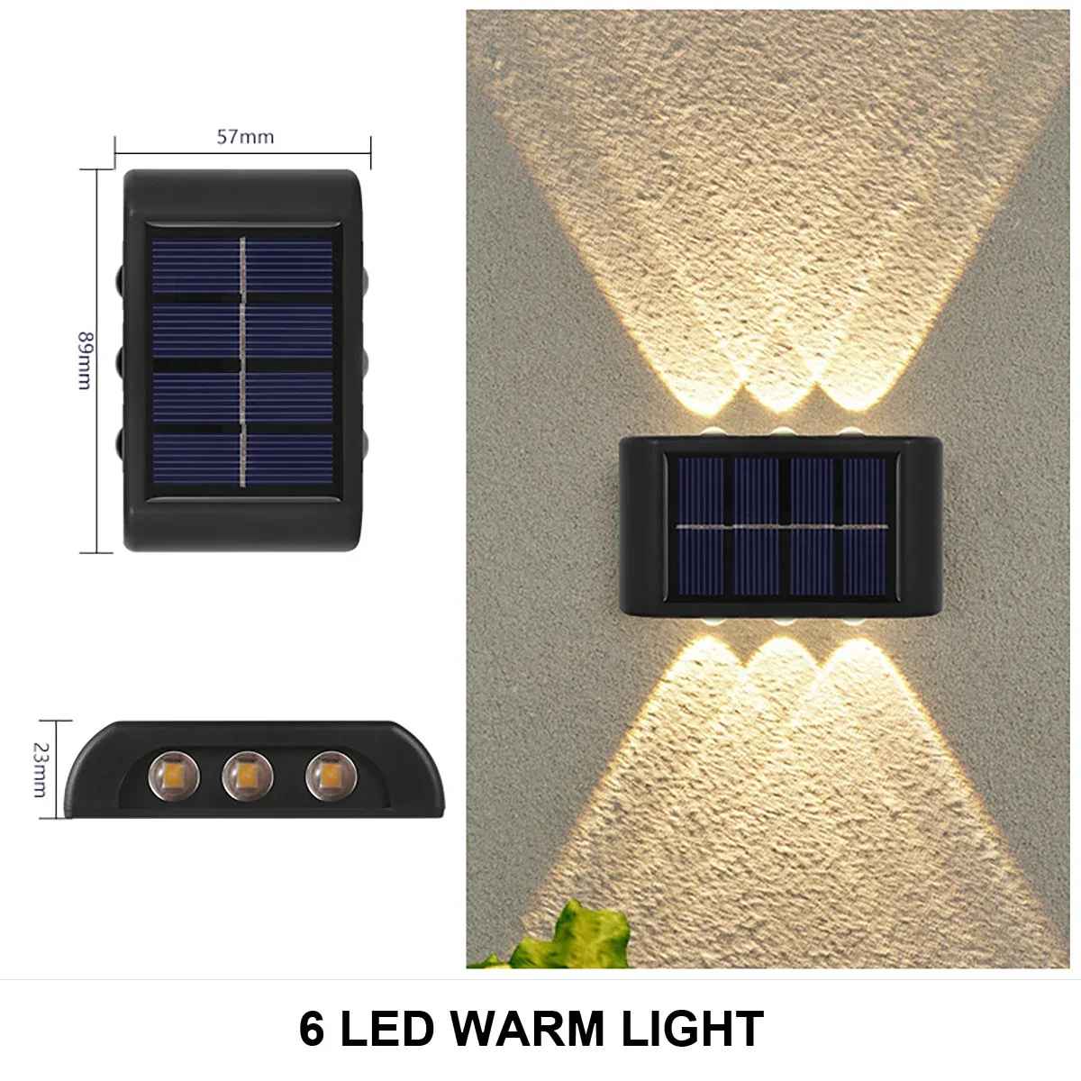 Solcells Vägglampa Utomhus