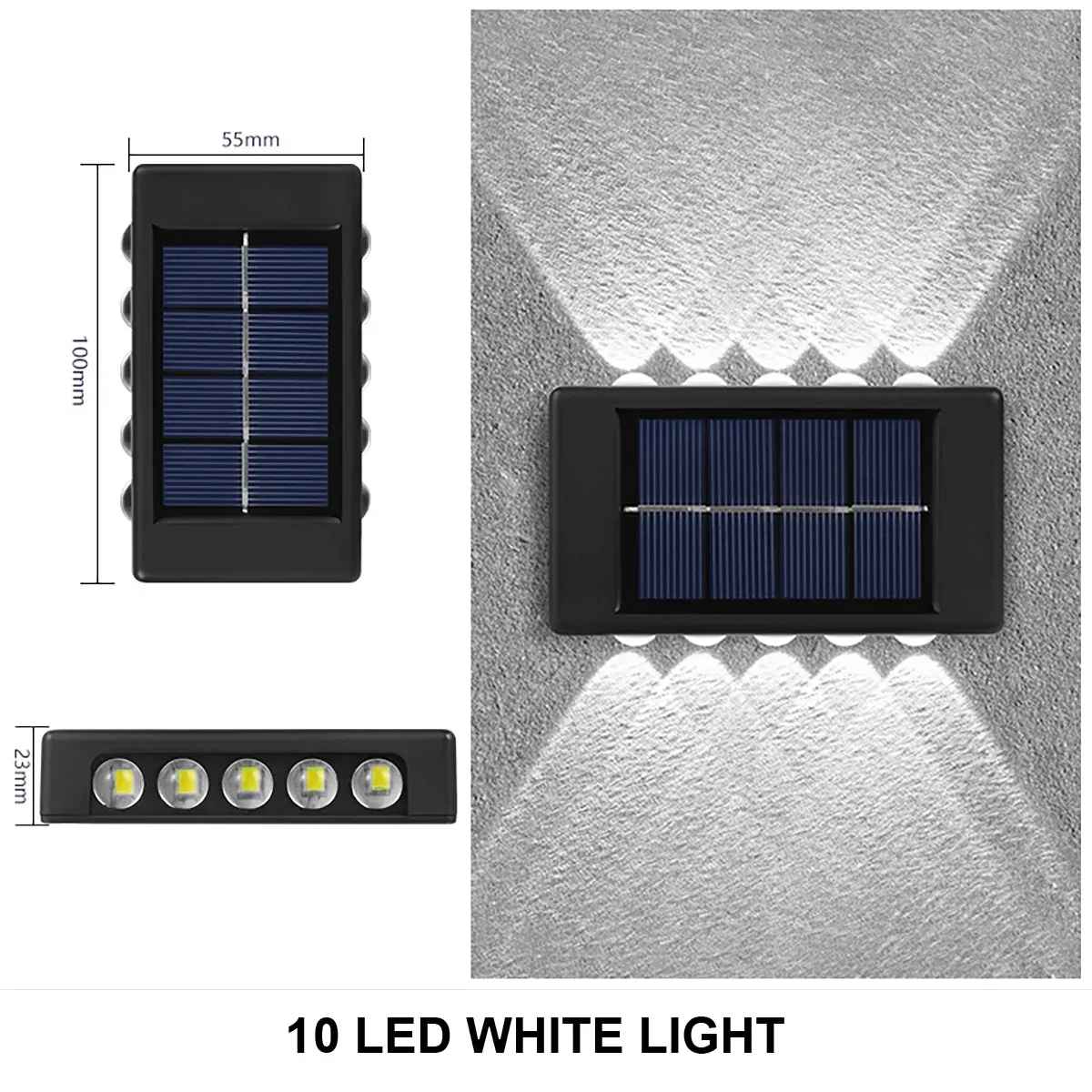 Solcells Vägglampa Utomhus