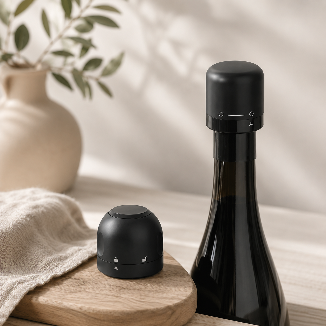 Vakuumpropp för Vin & Champagne
