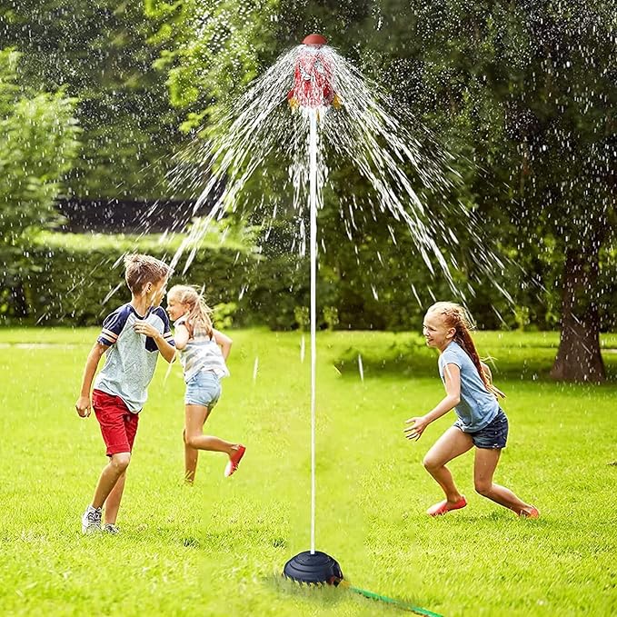 Vattenraket för trädgården – Sprinklerleksak som snurrar och lyfter