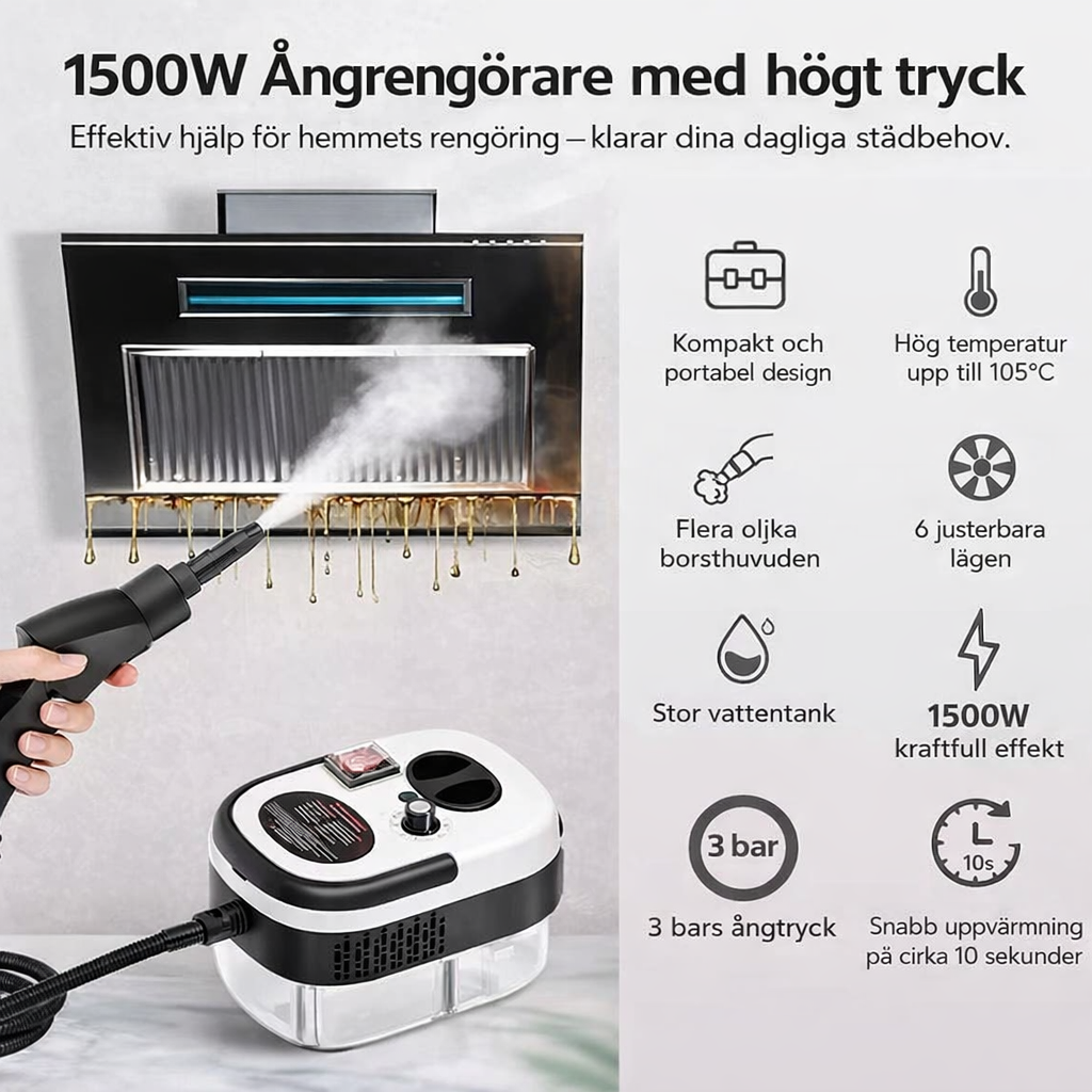 Effektiv ångrengörare