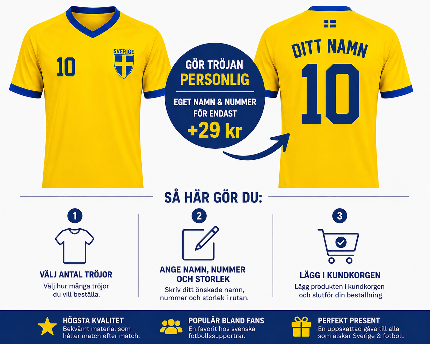 Svensk Supportertröja 2026