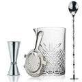 Cocktailset med blandningsglas – 4 delar för hemmabaren