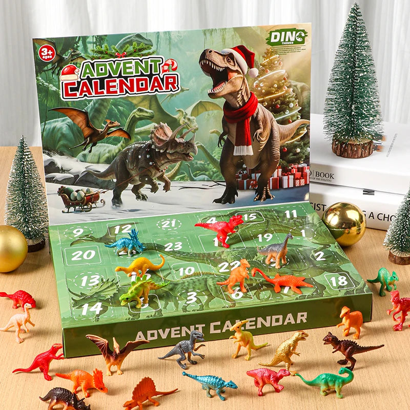 Dinosaurie-julkalender – 24 dinosauriefigurer