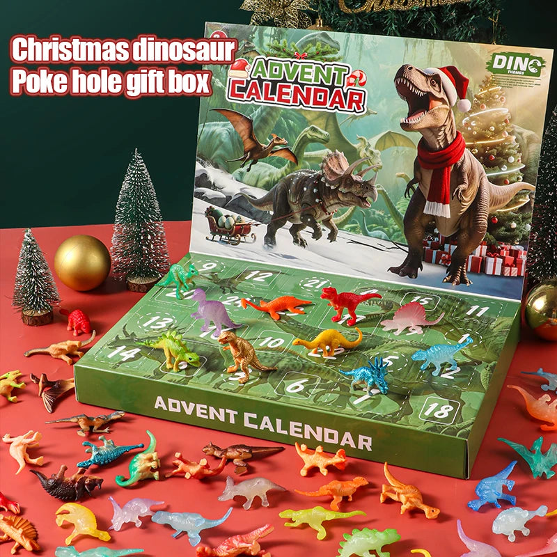 Dinosaurie-julkalender – 24 dinosauriefigurer – bild 2