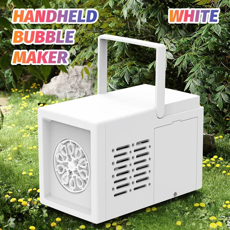 Bubbelmaskin med 10 munstycken – Såpbubblor för fest, bröllop och scen