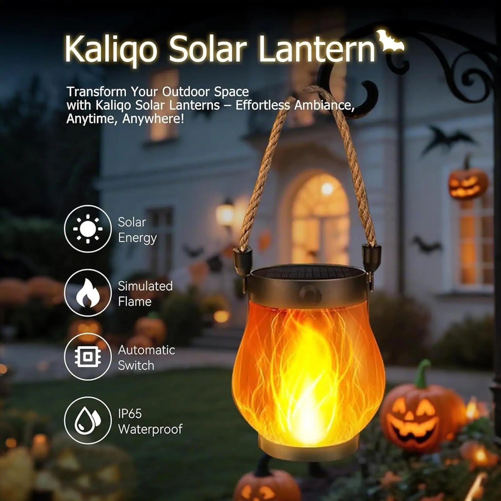 NEW Solar Lanterns For Outside Solar Lanterns Outdoor Waterproof Lighting Flickering Flame Design USB Charging Ornament For Tree