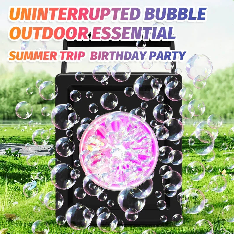 Bubbelmaskin med 10 munstycken – Såpbubblor för fest, bröllop och scen