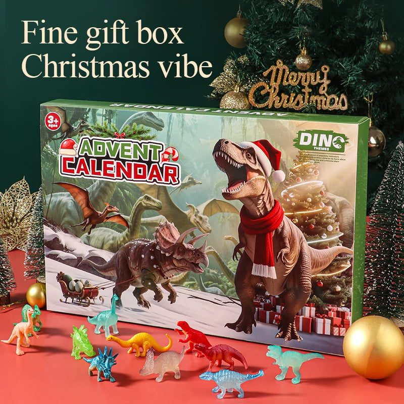 Dinosaurie-julkalender – 24 dinosauriefigurer – bild 3