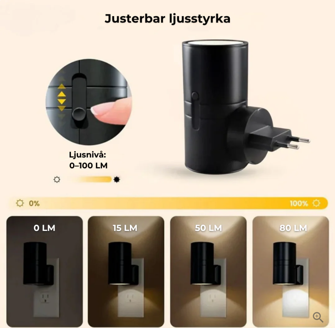 LumiSense™ – Automatisk vägglampa