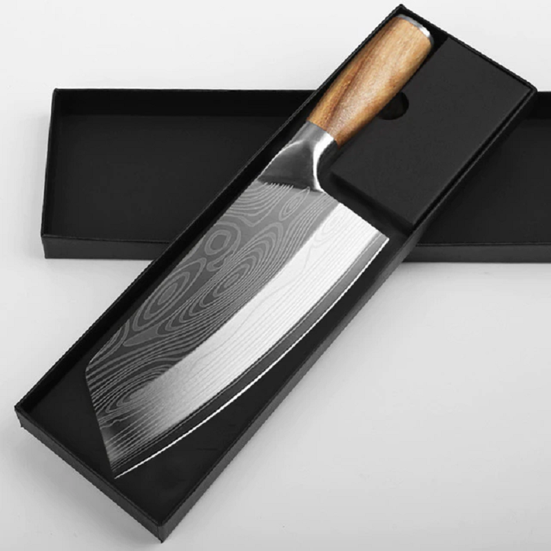 Köttyxa i rostfritt stål – Cleaver för styckning och grovhackning