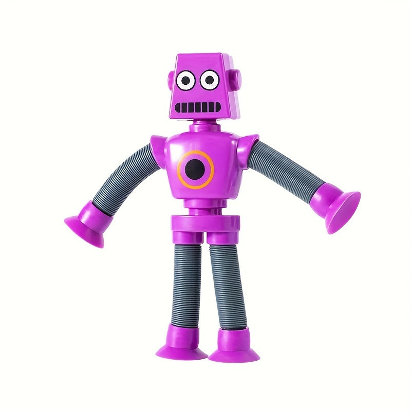 Robot sensorleksak – Böjlig popleksak med sugproppar för fidget och lek