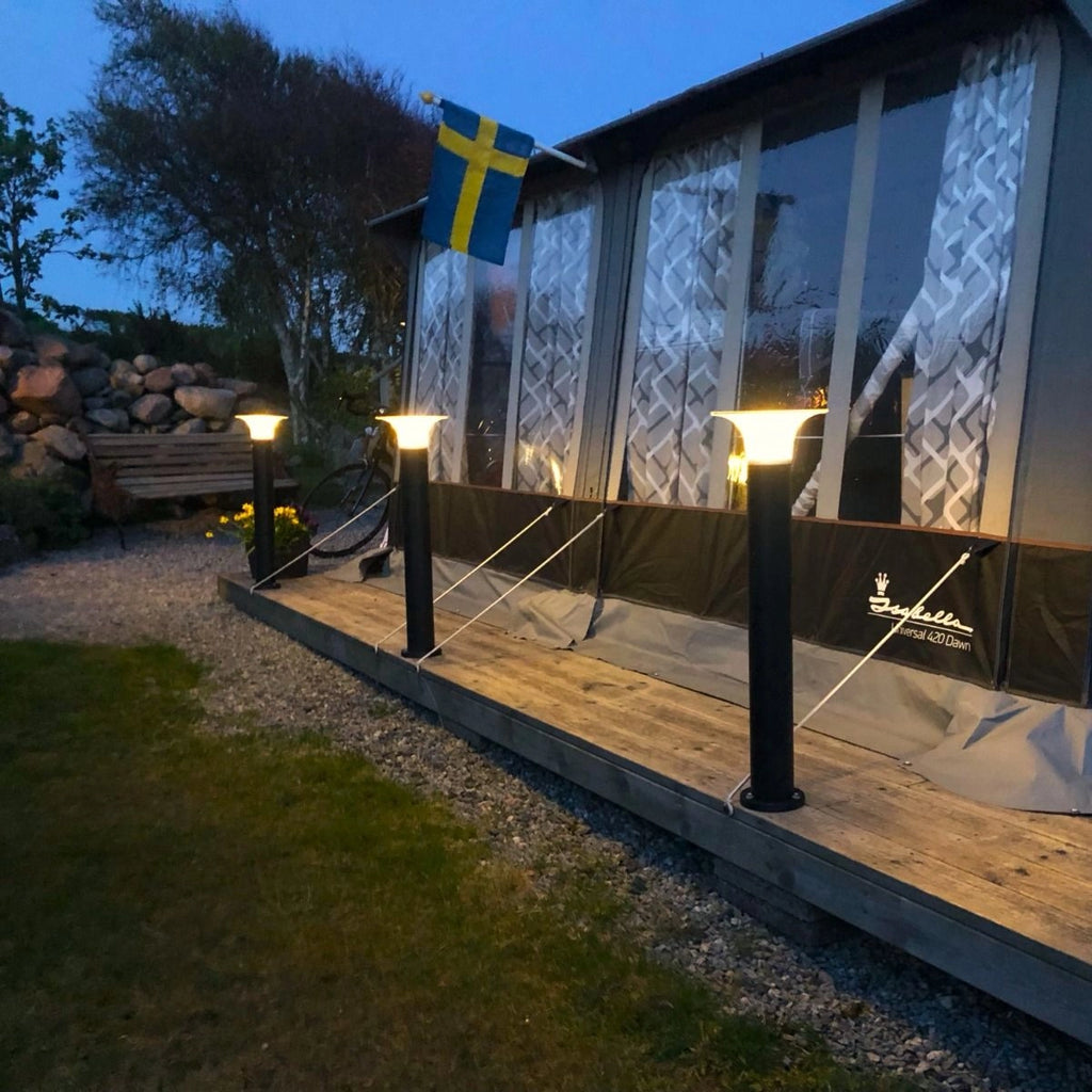 Solcellslampa 80 cm – 160 lumen som lyser året runt i Norden
