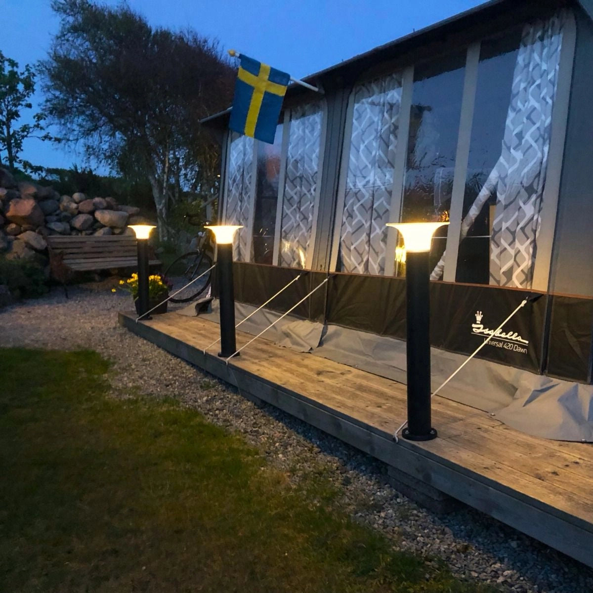Solcellslampa 80 cm – 160 lumen som lyser året runt i Norden