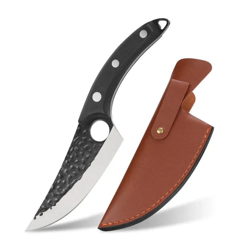 Japansk kockkniv – Handpolerad egg i höglegerat rostfritt stål