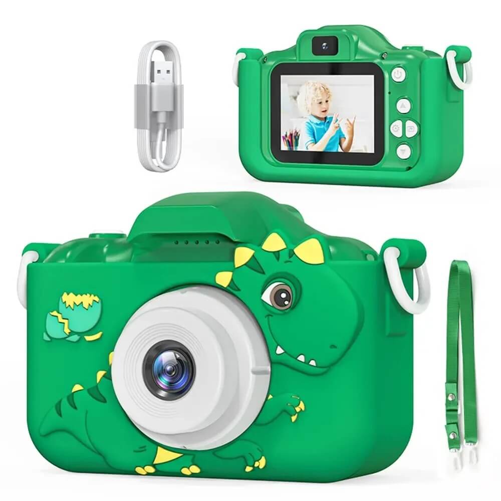 Pixikids digital barnkamera – HD-foto och video med dubbla linser
