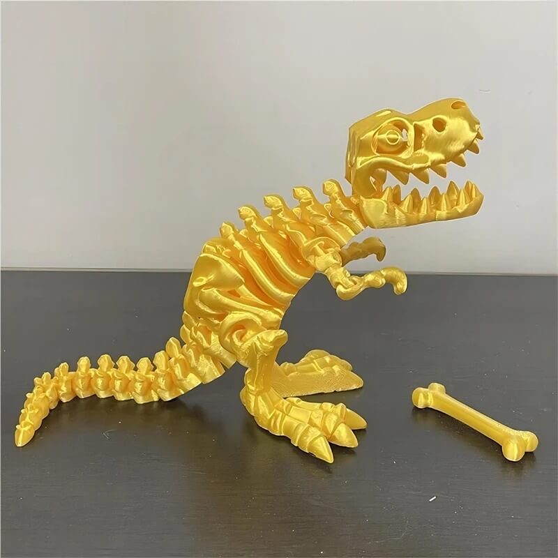 DinoFlex – Rörlig 3D-printad dinosaurie | Fidgetleksak & rumsdekoration