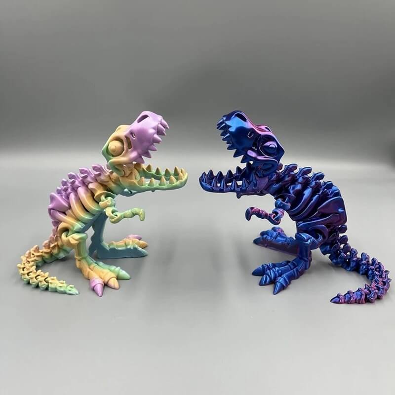DinoFlex – Rörlig 3D-printad dinosaurie | Fidgetleksak & rumsdekoration