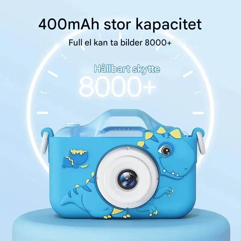 Pixikids digital barnkamera – HD-foto och video med dubbla linser