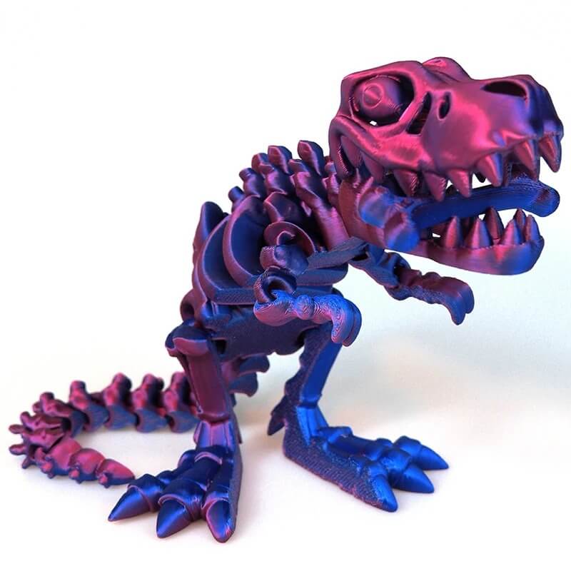 DinoFlex – Rörlig 3D-printad dinosaurie | Fidgetleksak & rumsdekoration