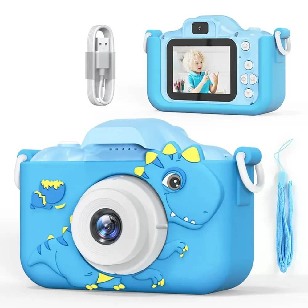 Pixikids digital barnkamera – HD-foto och video med dubbla linser