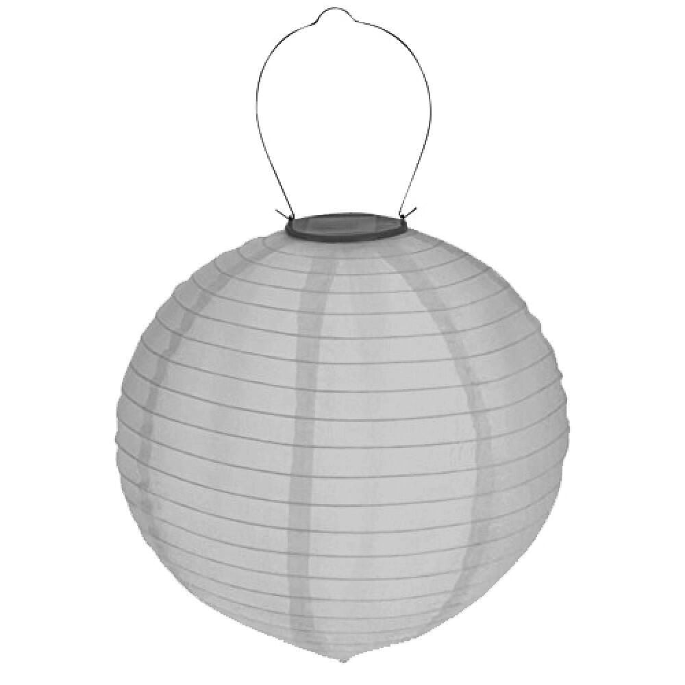 Papperslykta med solcell 30 cm – Hängande lykta i nylon