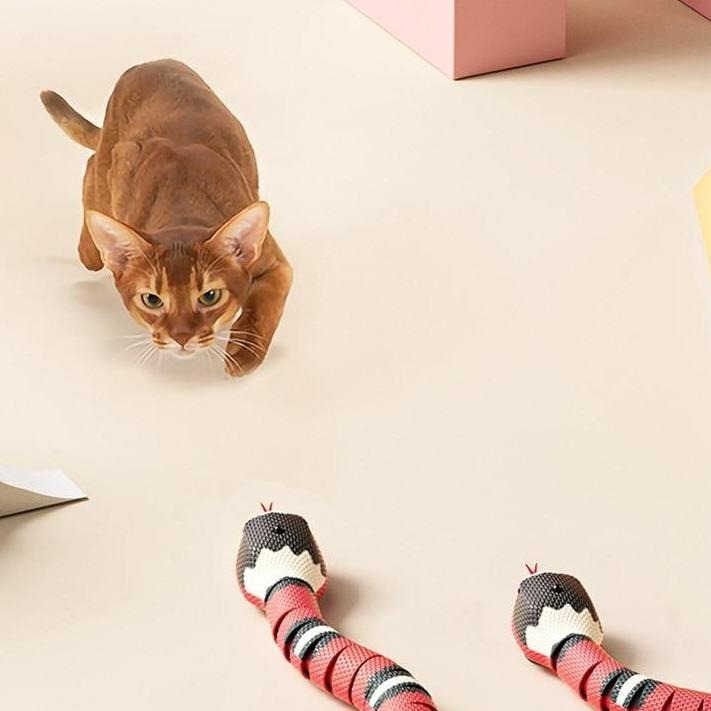 Interaktiv kattleksak med rörelsesensor – Jaktlek som håller katten aktiv