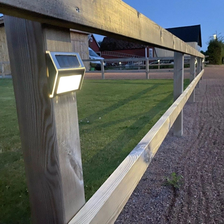 Trappstegsbelysning solcell 4-pack – Tänds automatiskt i skymningen