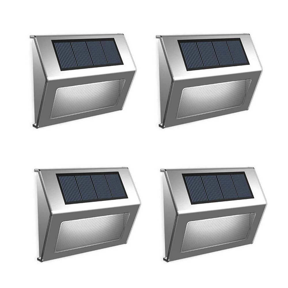 Trappstegsbelysning solcell 4-pack – Tänds automatiskt i skymningen