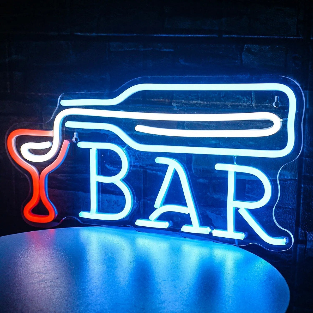 LED-neonskylt för bar och fest – Cocktails och öl, USB-drivet