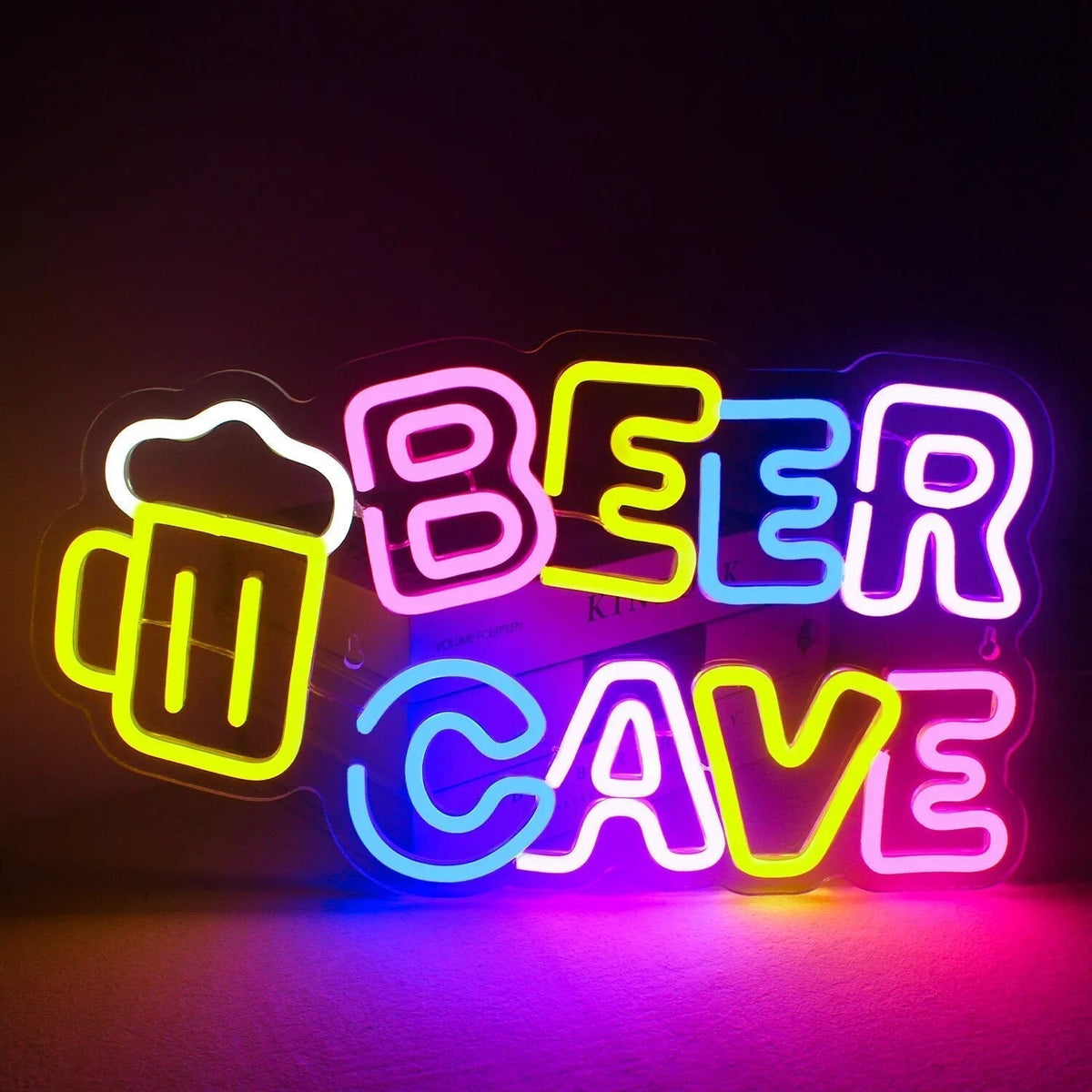 LED-neonskylt för bar och fest – Cocktails och öl, USB-drivet